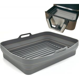 Moule En Silicone Rectangulaire Pour Friteuse À Air. Compatible Avec Cecofry Dual 9000. Accessoires Pour Friteuse À Air,Moule Rectangulaire Pliable Sans Bpa,1 Unité. - Neuf