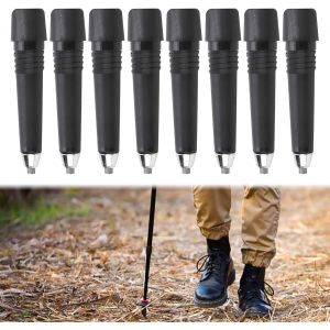 Alpenstock Pointe,8 Pi&egrave;ces Alpenstock Pointe En Acier Tungst&egrave;ne Carbone Trekking Remplacement De Pointe Alpenstock Protecteurs De Bec Embouts De B&acirc;ton Pour Randonn&eacute;e Escalade Camping - Neuf