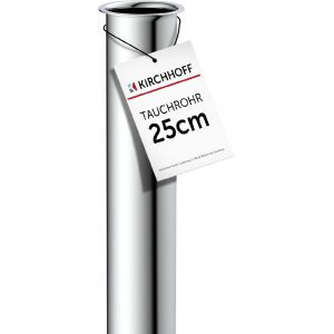 Kalanka-98848118 Plongeur 25cm Chrome, Rallonge 250mm Bouteille Et Siphon, 1 1/4 Pouce, Tube Suppl&eacute;mentaire Extra Long Lavabo, &Eacute;coulement En Inox, Red - Neuf