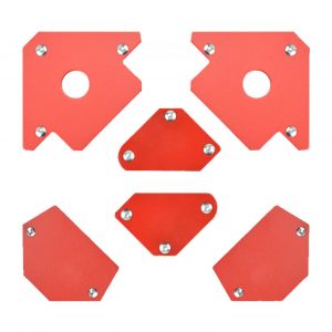 XYONG Lot de 6 aimants de soudage magnetiques multifonctions, petits, moyens et grands, a fort magnetisme - Neuf
