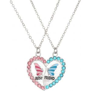 Kal-Collier Femme Bijoux Femme Collier D'amitié Pour 2 Fille Collier Amitier Pour 2 Fille Papillon Amour Collier Couture Aimant Pierre Collier Alliage Goutte À Goutte Huile Forage Bon Ami Collier - Neuf