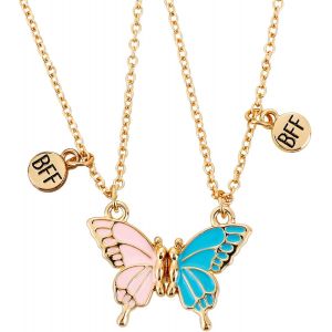 Kales-Collier Bff Cadeau Magnétique Assorti Amitié Collier D Amitié Pour 2 Filles Ornement Longue Distance Anniversaire Noël Demoiselle D'honneur Cadeau Fille Dames Soeurs Collier D'amitié Pour 2 - Neuf