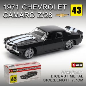 1:64 Golf Porsche 911 Shelby Raventon Mustang Lamborghini Collection Série Voiture Moulée Sous Pression Modèle 1971 CAMARO z28 43 - Neuf