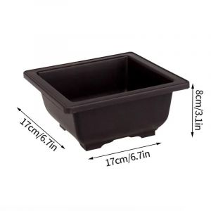 Pots De Fleurs Rectangulaires Bonsaï, Imitation D'argile Violette, Pot De Plantes Succulentes De Jardin Extérieur, Vase De Paysage.Square-L - Neuf