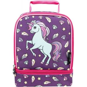 Ulteronixshop-Sac &agrave; D&eacute;jeuner Isotherme de Haute Qualit&eacute; | Sac Repas Enfants | Double Compartiment | Sac &agrave; Lunch Portatif &agrave; Compartiments S&eacute;par&eacute;s R&eacute;utilisable | Lunchbox et Boite a gouter enfant| &Eacute;col - Neuf