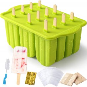 Eryi-Moule À Glace En Silicone Sans Bpa,Moule Esquimaux,Batonnet,Moules Glaces Et Sorbets Silicone,Glace A L'eau,Glace Maison Popsicle,Ice Pop Mold - Neuf