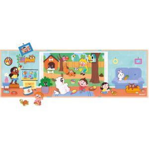 ERYI-- Magnéti'Stories Animaux Domestiques - Jeu Éducatif Magnétique 30 Aimants - Jouet Enfant En Carton Fsc - Développe Imagination Et Motricité Fine - Dès 3 Ans,J05456 - Neuf