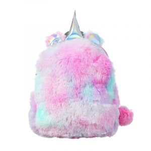 Sac à dos licorne en peluche, mini sac à dos licorne pour enfants, cartable pour bébé, cartable en peluche, mignon et doux, arc-en-ciel, pour fille, sac de voyage - Neuf