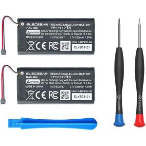 Eryi-2x Batterie De Remplacement Pour Contrôleur Joy-Con Switch, Hac-006 Batterie Li-Ion Interne Rechargeable Pour Nintendo Manette Joy Con Gauche Et Droite Avec Kit D'outils De Réparation - Neuf