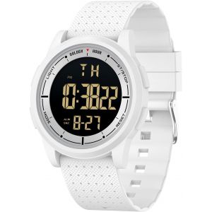 Eryi-Montre Homme & Femme 5atm Bracelet Digitale Étanche, Montre-Bracelet En Caoutchouc À Affichage Grand Angle Ultra-Mince Pour Garçons Et Filles - Neuf