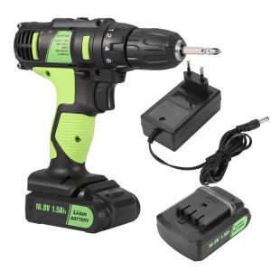 Perceuse-visseuse electrique sans fil rechargeable 16,8 V, outil portatif, prise UE 100-240 V - Neuf