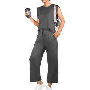 Surv&ecirc;tement D'&eacute;t&eacute; Pour Femme - Col Rond - 2 Pi&egrave;ces - Tenue D&eacute;contract&eacute;e - Ensemble De Surv&ecirc;tement Streetwear - Neuf