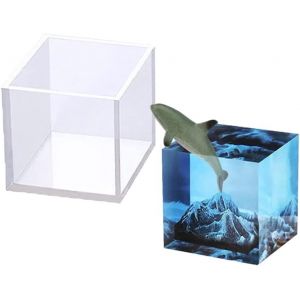 Kalanka-Moule Resine Epoxy Carre, Moules Silicone Cube Moulle En R&eacute;sine Moulage Epoxy Diff&eacute;rentes Tailles Moule Silicone Bijoux Moule Pour Fabrication De Bijoux, Bricolage Artisanale D&eacute;corations - Neuf