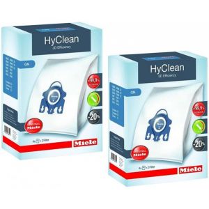 Lot De 8 Sacs &Agrave; Poussi&egrave;res Hyclean 3d Gn + 4 Filtres Pour Aspirateurs Miele - Neuf