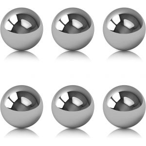 MEVRONISSHOP-Bille en acier Inoxydable, Billes Pleines Polies, Diam&egrave;tre 20 mm, 6 Pi&egrave;ces - Neuf