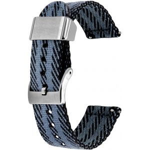 Fdjhy-18mm 20mm 22mm 24mm Bracelet De Montre Multicolore Support En Métal Tissu De Lin Boucle À Dégagement Rapide Bracelet De Montre De Remplacement Pour Hommes Femmes - Neuf