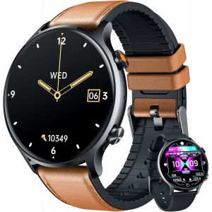 JGD-Montre Connect&eacute;e Homme Smartwatch Sport - Repondre Appel 1.39'' &Eacute;tanche &Eacute;cran Tactile Bracelet Connectee avec Moniteur de Sommeil Fr&eacute;quence Cardiaque Podom&egrave;tre Fitness Tracker pour Android iOS(cu - Neuf