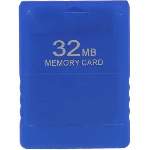 Kalanka-Carte Mémoire Pour , 32 Mo Carte Mémoire De Jeu Haute Vitesse Plug And Play Fmcb1.966 Carte De Données Externe Pour Console De Jeu 2 (Bleu) - Neuf