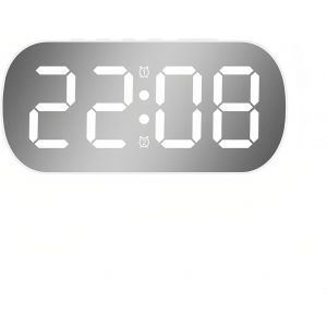 KAL-Petit Réveil Numérique Avec Température, Date, Mode Nuit, 5 Niveaux De Réglage De La Luminosité, Double Alarme, Répétition, Bureau Simple Pour La Maison, La Chambre À Coucher, Les Étudiants, - Neuf