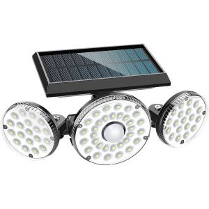 Lampe Solaire Extérieure,Lumière Extérieure À Énergie Solaire 70 Led Avec Capteur De Mouvement,Étanche Ip65,Applique Murale Solaire Rotative À 360 Degrés Pour Balcons De Jardin - Neuf