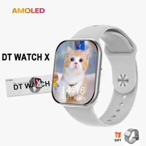 2025 nouvelle s&eacute;rie Watch10 GPS piste montre intelligente hommes femme HD Bluetooth appel &eacute;tanche sport SmartWatch pour Apple Android IOS,Ceinture en maille 32 Go DT Series 10 argent - Neuf