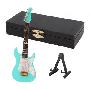 Mini guitare miniature, replique, instrument de musique, decoration pour la maison ou le bureau - Neuf