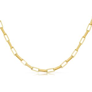 Kal-Collier À Maillons Pour Femme Or Acier Inoxydable Bijoux D'été 40 + 5 Cm Longueur Cadeau Pour Elle Imperméable À L'eau - Neuf