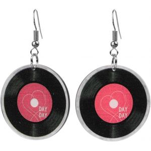 Kal-1 Paire Boucles D'oreilles De Carnaval Femme, Boucles D'oreilles Néon Femme Année 80 Rétro Boucle Doreille Cassette Pour Accessoires De Fête De Carnaval Des Années 70, 80, 90,Année 80 - Neuf