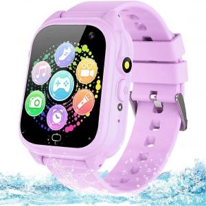 Imperm&eacute;able &agrave; l'eau les Enfants Smart Watch pour les Gar&ccedil;ons et Filles de 3 &agrave; 12 ans avec 26 Jeux, Cam&eacute;ra Vid&eacute;o, un Podom&egrave;tre, un Lecteur de Musique, et de 1,44"" &eacute;cran Tactile HD - Neuf