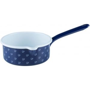 Jexnovashop-Riess Kelomat "Dirndl'&eacute;mail-Casserole Avec Bec Verseur Et Poign&eacute;e - 1 L-Dirndlblau 16 Cm - Neuf