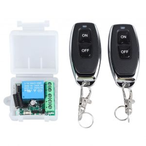 HJLIAN Relais recepteur emetteur RF DC 12 V 1 canal telecommande sans fil commutateur recepteur pour serrures de porte lumieres - Neuf