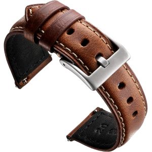 Eryi-Bracelets De Montre De Rechange En Cuir Vintage À Libération Rapide Pour Homme Et Femme 18 Mm, 20 Mm, 22 Mm, 24 Mm - Neuf