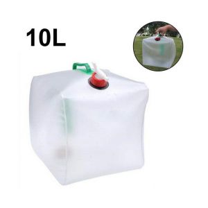 Bidon D'eau Pliable Portable - Sac De Transport En Pvc De Qualité Alimentaire 10 L/20 L Pour Le Camping, Les Voyages Et Les Situations D'urgence - Neuf