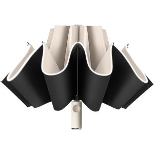 Ershi-Parapluie Invers&eacute; Pliable De Voyage - Ouverture Automatique - Parapluie Invers&eacute; Avec Bande R&eacute;fl&eacute;chissante[1774] - Neuf