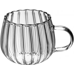 Eryi-Tasse En Forme De Citrouille Tasse À Café En Verre Clair D'halloween Tasse Mignon Thé Eau Potable Tasse Pour Jus De Céréales Yaourt Thé Boisson Avoine Flocons D'avoine - Neuf