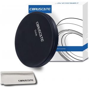 KAL-55Mm Capuchons D'Objectif En Métal De,Compatibles Avec Tous Les Accessoires De Filtre D'Objectif D'Appareil Photo De 55Mm (Uv,Cpl,Nd,55Mm Objectif Fileté) +1 Chiffon De Nettoyage Pour Objectif - Neuf