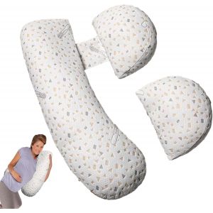Oreiller De Maternité Pour Femmes Enceintes, Oreiller De Soutien Et De Maternité Pour Femmes Enceintes, Oreillers De Grossesse Doux Et Confortables Pour Dormir Et Soutenir Le Ventre, Oreiller De - Neuf
