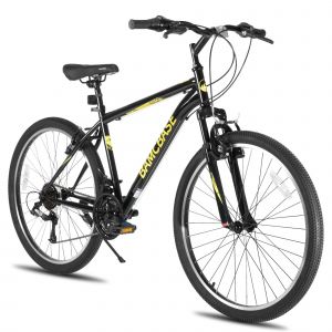 V&eacute;lo Vtt 27.5 Pouces 21 Vitesses Hiland Acier Haute R&eacute;sistance Hardtail V-Brake Agave Homme Femme Noir - Neuf
