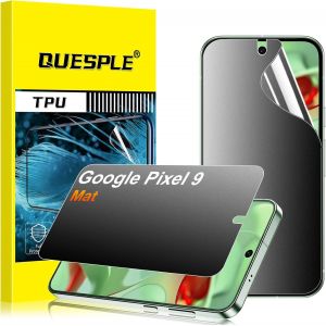 [2 Pi&egrave;ces] Mat Protection &Eacute;cran Anti Espion Pour Google Pixel 9, Anti-Empreintes, Anti-&Eacute;blouissement Matte Tpu Film Protection &Eacute;cran, Compatible Avec Lecteur D`Empreinte - Neuf