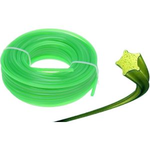 Fil de Coupe Rond 5-kant Diamètre 1,6mm x 15 m Fil pour débroussailleuse,Nylon Ronde Trimmer Line,Fil de tondeuse à gazon Cordon de coupe-Rond Trimmers de rechange,5-Kant - Neuf