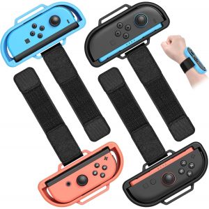 4 Pack [&iquest;&iquest;&iquest;&iquest;&iquest;&iquest; &iquest;/&iquest;/&iquest;&iquest;&iquest;&iquest;] Bracelets pour Nintendo Switch 2(2025) & Switch (2017)/OLED Controller,Accessoires de Poignet Ajustables pour Switch Just Dance 2025 2024 2023/Zumba Burn It Up - Neuf
