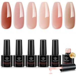Ersan-8-In-One Gel Construction Ongle Uv, Gummy Base Pose Americaine, Gel Ongle,Vernis &Agrave; Ongles Uv/Led Ongles Forts Et R&eacute;sistants, Capsules Et Extensions, Pour R&eacute;paration De Manucure, Kit Manucure - Neuf