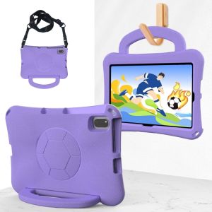 &Eacute;tui en EVA antichoc en forme de ballon de football pour Samsung Galaxy Tab S6 Lite 10.4 (2024), Violet clair - Neuf