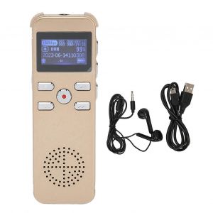 Enregistreur vocal numérique Enregistreur à commande vocale 220 heures Appareil d'enregistrement sonore Enregistreur MP3 pour conférences réunions 16G - Neuf