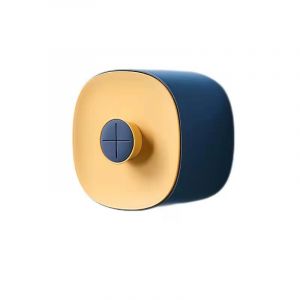 Bo&icirc;te &agrave; mouchoirs murale en ABS avec rangement serviette visage aromath&eacute;rapie, porte-rouleau sans per&ccedil;age, adh&eacute;sif, design moderne et r&eacute;sistant aux chocs pour salle de bain - Neuf