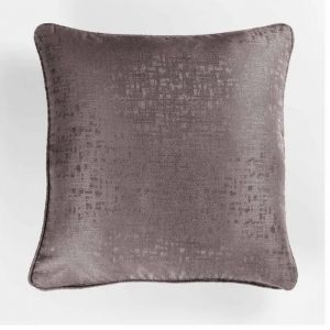 Coussin - Adamo Jacqua - Taupe - 40x40 Cm - Tissu Jacquard - Neuf