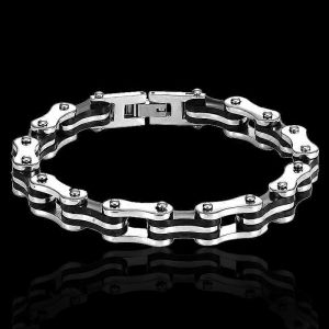 Nouveau Design Punk Bracelet En Acier Inoxydable Pour Homme Moto Vélo Vélo Chaîne Bijoux Bracelet Style Populaire Amitié Cadeau - Neuf