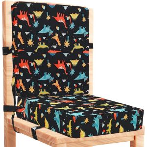 Rehausseur Chaise Enfant 2 Pièces, Pu Imperméable À L'eau Fort Support Portable Chaise Surélevée, Adapté Pour Les Repas Des Jeunes Enfants, Coussin De Chaise Surélevée Facile À Nettoyer - Neuf