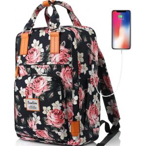 Sac à Dos 17 Pouces pour Femmes - Sac Scolaire Pratique - Idéal pour Université ou Bureau - Look Élégant - Neuf