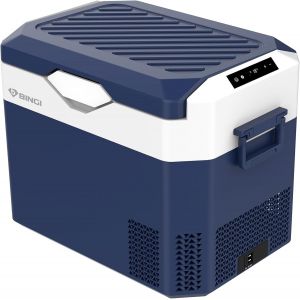 CHECARZHN--NO1-Bingi Glacière Électrique Portable 30 L, Compresseur Portable, Réfrigérateur De Voiture 12 V/24 V, Mini Réfrigérateur Ca 220 V Pour Maison, Conduite, Camping, Voyage, Bateau, -18 °C À - Neuf